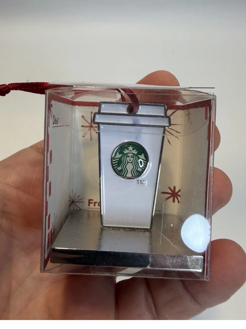 New 2014 Starbucks Japan Christmas Cup Ornament Rubber Stamp “Gather Together”